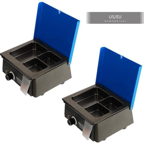 Dental Lab Dental Equipment 110V/220V 3-Well Corded Analog Wax Melting Dipping Heating Wax Pot Heater Melter Teeth