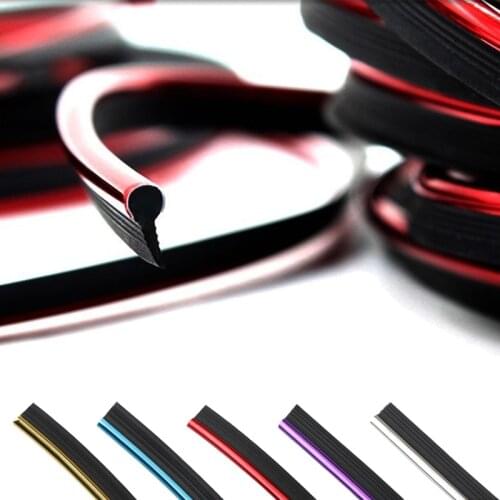 Super Flexible 5M Car Interior Moulding Trim Strip Door Gap Edge Moulding Trim Universal Decorative Line Auto Accessorie