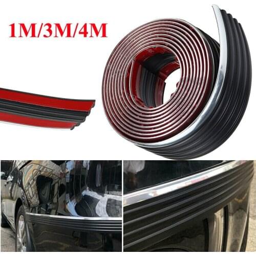 1M/3M/4M Car Door Side Tailgate Decorate Trim Molding Protect Strip Window Mirror Bumper Anti Collision DIY Strip Pickup Truck