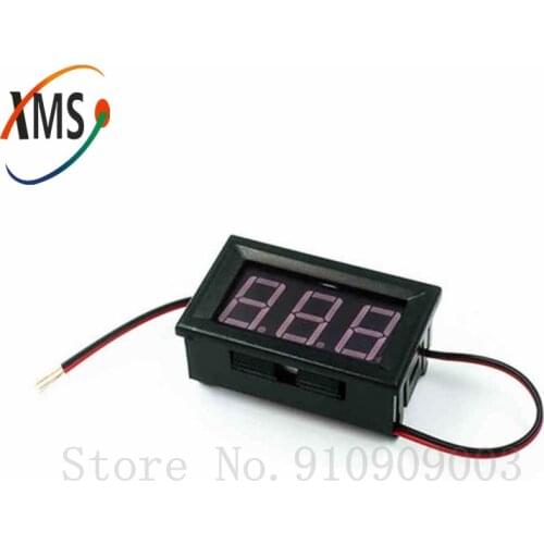 1pcs 2.5-30V (OR 4.5-30V ) DC mini Car Motor Red LED Digital Voltmeter Volt Voltage Panel Meter new