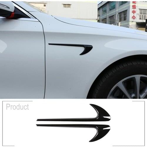 2pcs ABS Chrome Car Side Fender Trim For Mercedes Benz E Class W213 C-Class W205 Refit E63S AMG Accessories