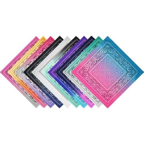 2pcs/lot French Style Floral Print Hair Scarf Bandana For Women Hair Accessories Bandana Scarf Square Female Bandanas Headwear