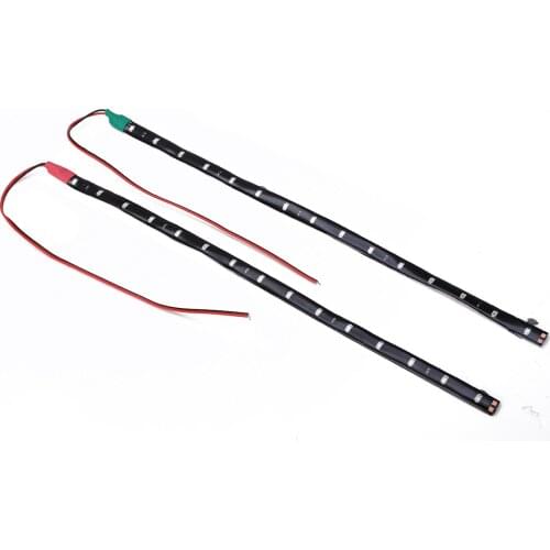 2pcs 12 LED Auto Boat Navigation LED Strips Lamp RED & GREEN 12 inch Waterproof Marine LED Light DC 12V