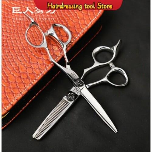 440c High-end Hairdressing Scissors Flat Shear Thinning Tooth Shear Set Salon Haircut Hairdressing Tools Japan Model Number Size