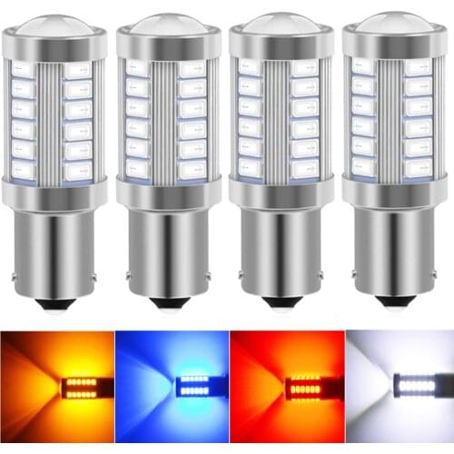 4x BAU15S PY21W 5630 33SMD Reversing lights Turn Signal Light for BMW e90/golf 7/alfa romeo/BMW e46/mercedes/volkswagen/audi a3