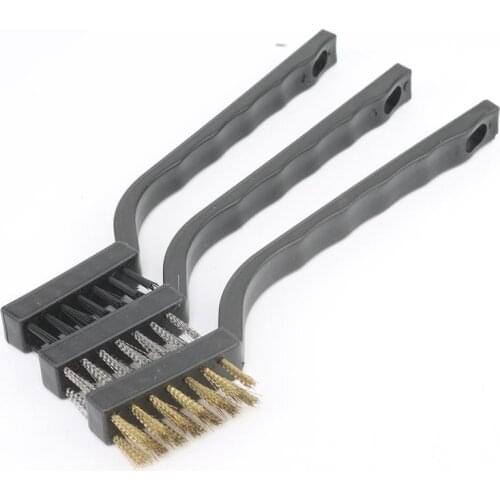 7 Inch Mini Cleaning Descaling Brushes Industrial Descaling Cleaner Brushes Stainless Steel Nylon Wire Brushes