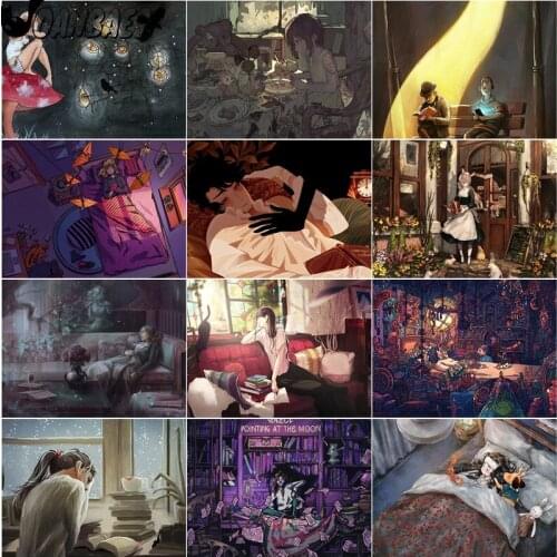 Anime Diamond Painting Film Scene Cross Stitch Embroidery Mosaic Kit Hand-Inlaid Wall Decoration Craft Gift