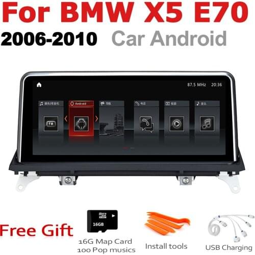 Car Android Radio GPS Multimedia player For BMW X5 E70 2006 2007 2008 2009 2010 CCC original style stereo Screen Navigation