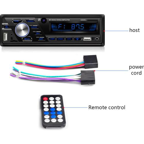 24V/12V ISO Car radio with Bluetooth Car Audio Stereo FM radio MP3 player USB / SD / AUX interface for Bus truck