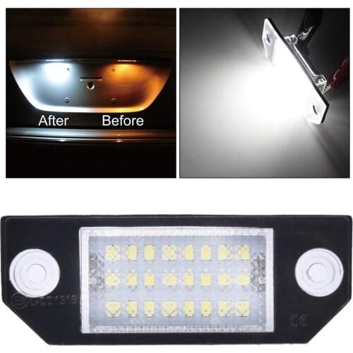 Car 12V LED License Plate Light Bulbs For Ford Focus C-Max MK2 2003-2008
