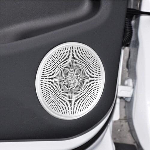 Car Styling Door Audio Speaker Net A-Pillar Horn Cover Trim For Land Rover Range Rover Evoque 2020 Aluminum Alloy