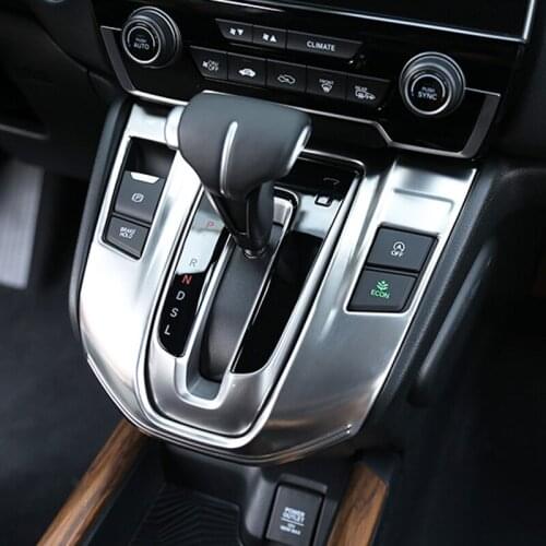 CarStyling For Honda CRV CR-V 2017 2018 2019 Car Gear Shift Panel Cover Sticker Trim accessories