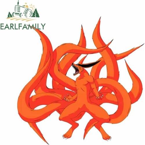 EARLFAMILY 13cm x 12.7cm for Kurama Ninja Burst VAN Decal Scratch-proof Surfboard Car Stickers Motorcycle Bumper Vinyl Car Wrap