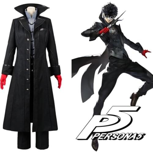 Persona 5 Cosplay P5 Joker Costume Jacket Ren Amamiya Full Set Akira Kurusu Uniform Outfit for Men Party Halloween