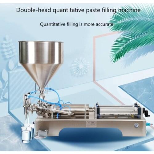 Double head pneumatic Filling Machine For Shampoo Cream Sauce Lotion Honey Tomato Sauce Filling Machine