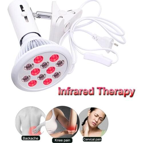 Health Care 24W Infrared Therapy Red Led Light Skin Pain Relief Massage Body Neck Shoulder Back Heating Lamp Bulbs Physiotherapy