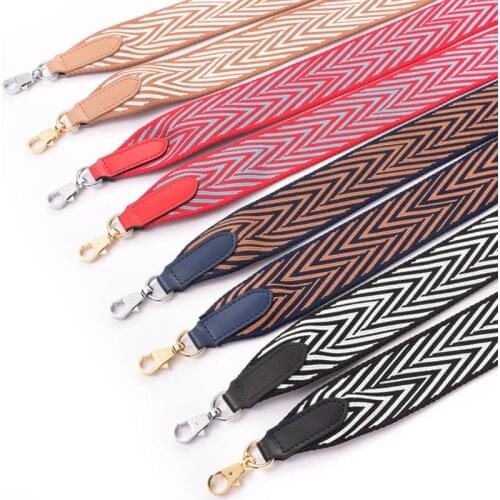 100-120cm Length wide 5cm fashion women shoulder bag with long straps accessories shoulder cross-body hand strap Canvas STP194