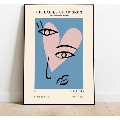 Wall Art Canvas Painting Picasso Abstract The Ladies Of Avignon Posters And Prints Wall Pictures For Living Room Home Decor