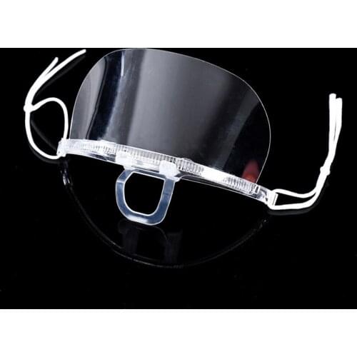 10 Splatter Mouth Transparent Masks Disposable Anti Fog Catering Food Hotel Plastic Kitchen Restaurant Masks Chefs Mouth Shield