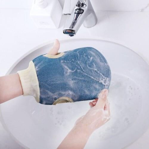 Bathing gloves, strong rubbing mud, rubbing back, adult double-sided bathing gloves, bath towels, female and male dusting, rubbi