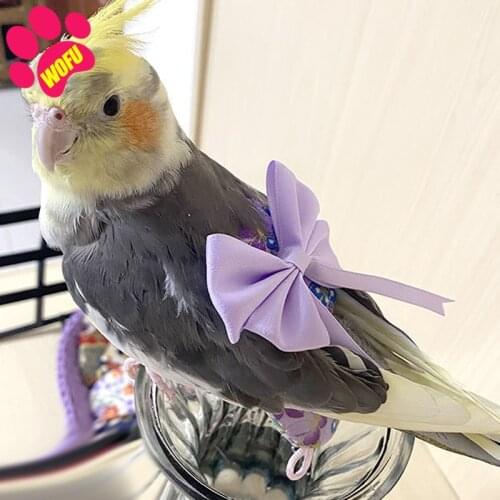 WOFUWOFU Cockatiel Harness，Japanese-Style，Pet Diapers Clothes For Party Prop，Bird Lovers