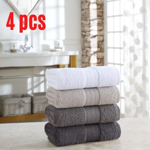 ÖZENEV Vesty 50x85 cm 4'lü Face Towel Anthracite Gray Beige White