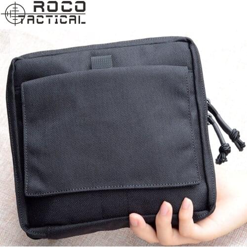 ROCOTACTICAL Portable Army Fan Hunting Organizer Bag MOLLE Military Low Profile OP Pouch Outdoor Sports First Aid Medical Bags