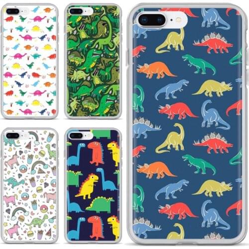Kawaii Dinosaurs pattern Bling Silicone Phone Case For Samsung Galaxy A3 A5 A7 A9 A8 Star Lite A6 Plus 2018 2015 2016 2017