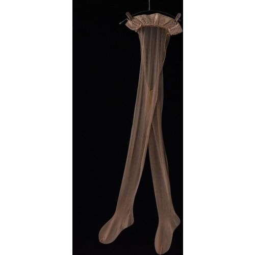 Ultrathin Transparent Crotchless Pantyhose Shiny Oil Pantyhose Plus Size Stockings Women Open Crotch Tights Sexy Medias Mujer