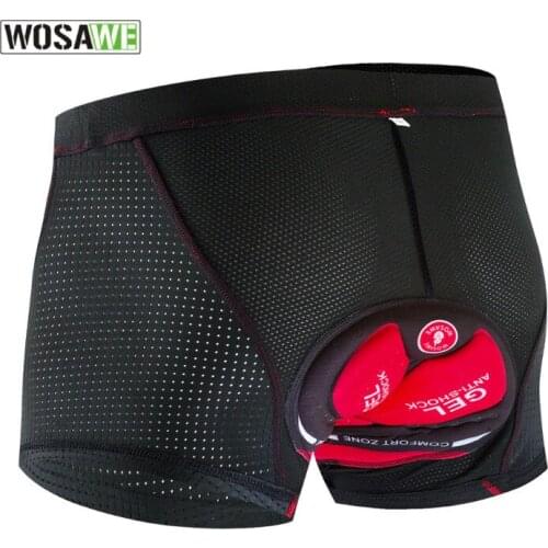 WOSAWE Mountain Bike Shorts Cycling Shockproof Cycling Shorts Road Underwear Quick Drying Breathable Cycling Shorts For Men