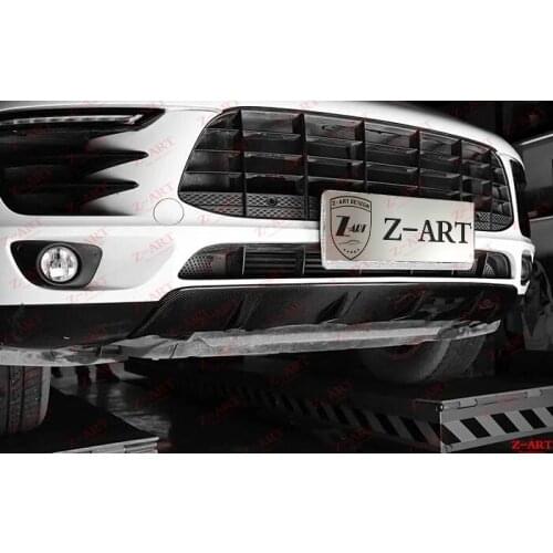 Z-ART for Macan Macan S front bumper bottom protect lip carbon fiber front lip for Macan S
