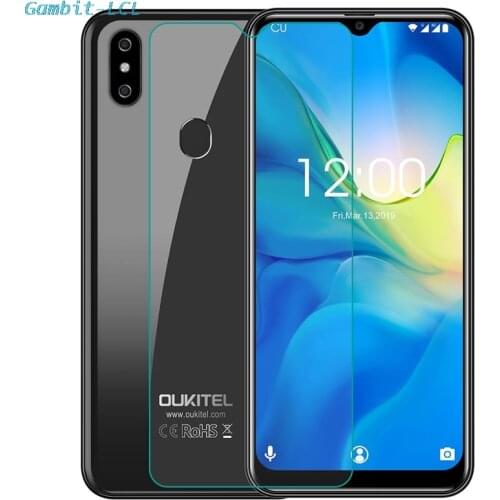 2PCS Tempered Glass for Oukitel C15 Pro Screen Protector 2.5D 9H on Oukitel C15 Pro+ Glass Film Protective Phone Safety cover
