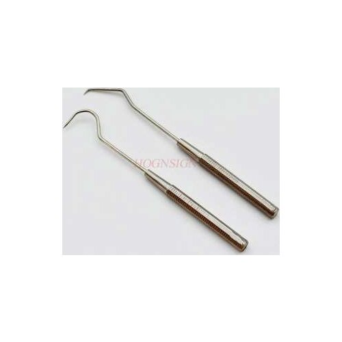 304 Stainless Steel Toothpick Metal Portable Portable Hook Fine Tip Picking Toothpick Cleaning Tooth Cutting Tool Artifact Sale