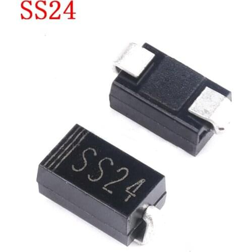 100pcs/lot SCHOTTKY DIODE SS24 2A 40V SMA SR240 DO-214AC SMD