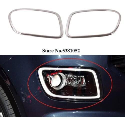 2 Pcs ABS Chrome Front Taillight Light Cover Trim Car Sticker For Hyundai Venue 2019 Accessories Car Accessories