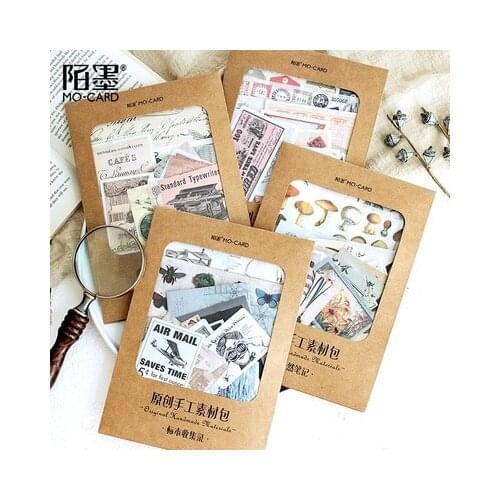 36pcs/pack Vintage Design Paper Packs Stickers for Scrapbooking DIY Projects/Photo Album/Card Making Crafts
