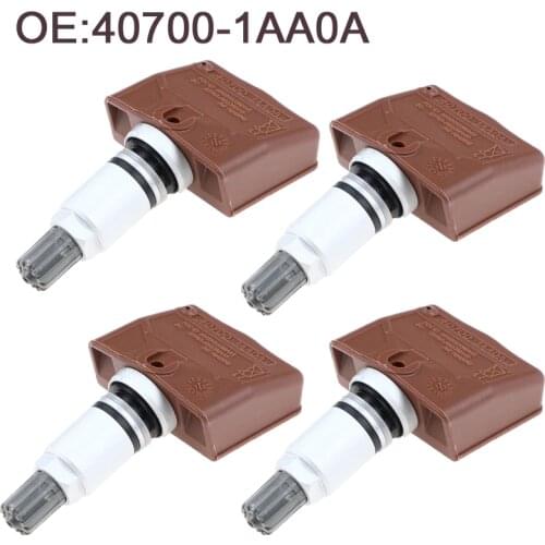 4PCS New TPMS Tire Pressure Monitor System Sensor For Nissan Infiniti 40700-1AA0A 407001AA0A