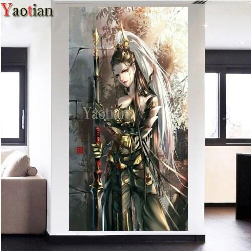 5D Full Diamond painting Anime beauty warrior Full Square/Round Diamond embroidery Cross stitch Diamond mosaic birthday present