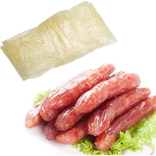 BBQ 1PC Dry Sausage Caliber 60mm Casing Long 350mm Large Hot Dog Cooking Tools Big Sausage Making Materials Inedible Casings