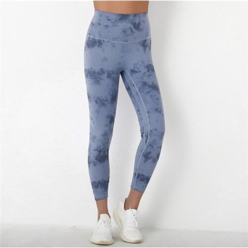 Seamless Women High Waist Tie Dye Buttery-soft Gym Naked-feel Squat proof Leggings Tummy Control Workout Legging Stretch Liggins