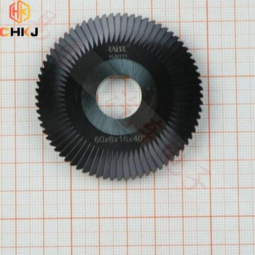 CHKJ 60X6X16mm HJ0111 Steel 40 Degrees Face Milling Cutter 72T Carbide For Raise Horizontal Key Cut Machine High Quality