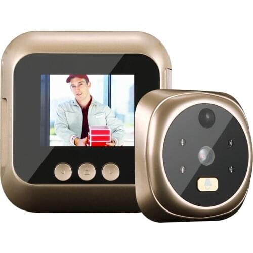 2.4 inch TPS HD IR Camera Peephole Viewer Motion Detection 135 Degree Cat Eye Doorbell Night Vision Photo Taking/Video Recording