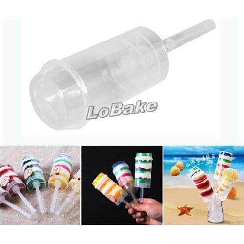 50pcs Round Chocolate Cake Push Pops making treat pops Cupcake Liners Muffin Baking Cups Cake Push Pop Containers