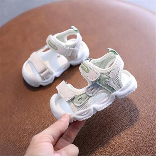 2021 summer baby toddler shoes New fashion baby beach sandals Boys and girls soft bottom non-slip sandals size 15-25
