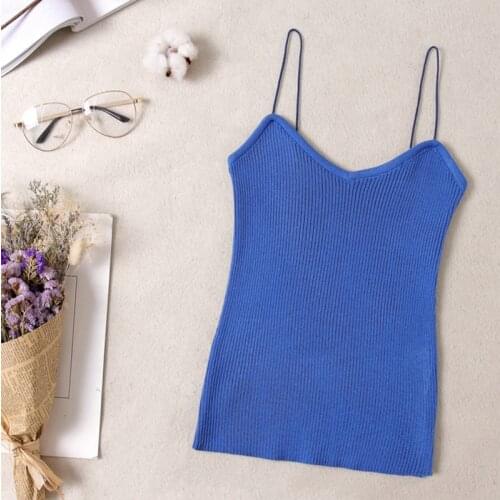 Women Sexy Camisole Tanks Slim Skinny Casual Tank Tops Ladys Undershirt Solid Breathable Shoulder Vest For Female Top