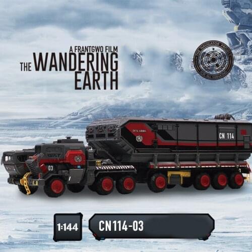 The Wandering Earth Larger Carrier Alloy Car Vehicle Transport Truck 1:144 Alloy Diecast Model Car High Simulation Model Car Toy