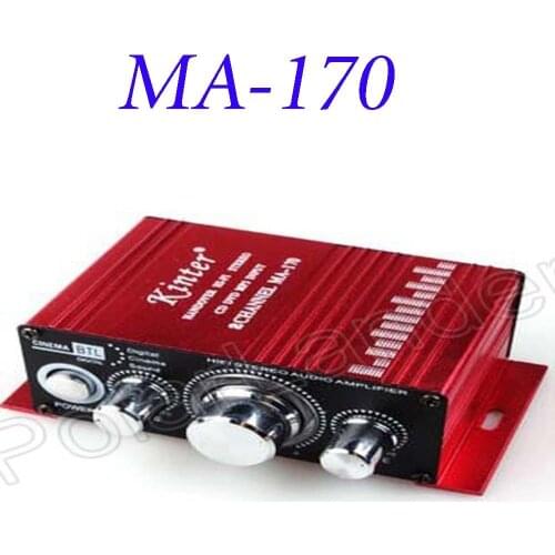 Fashion Mini Hi-Fi Stereo MA-170 Car Amplifier Booster DVD MP3 Speaker for Motorcycle Boat home top quality price