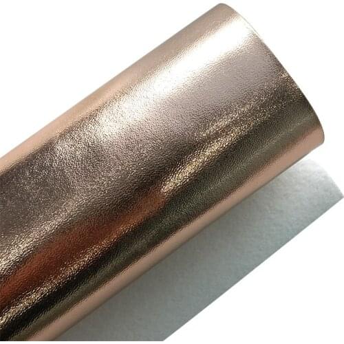 135x30cm NAPA Metallic Silver and Champagne Gold colors PU Leatherette Fabric Sheet for Stitching or Bag/Shoe/Craft Making