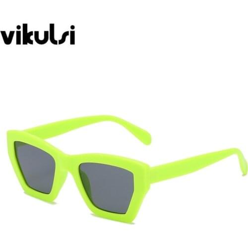 New Trendy Cat Eye Sunglasses Women Sexy Fashion Square Oversized Sun Glasses For Female Jelly Frame Shades Eyewear UV400