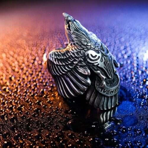 Personality Eagle Rings Domineering Animal Open Adjustable Fingers Rings for Men Women Vintage Jewelry Hip Hop Rings Party Gifts